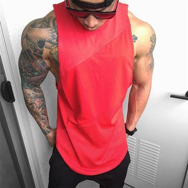Bodybuilding Singlets Mens Muscle Shirt