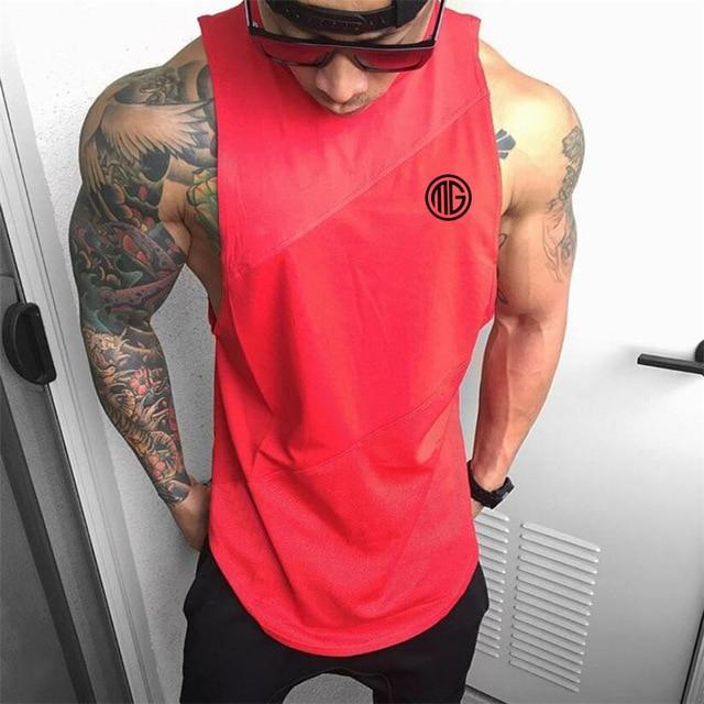 Bodybuilding Singlets Mens Muscle Shirt
