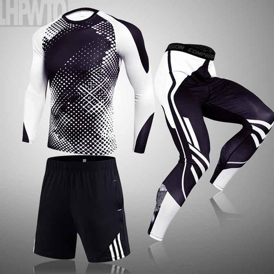 3-piece Men's Compression Suits