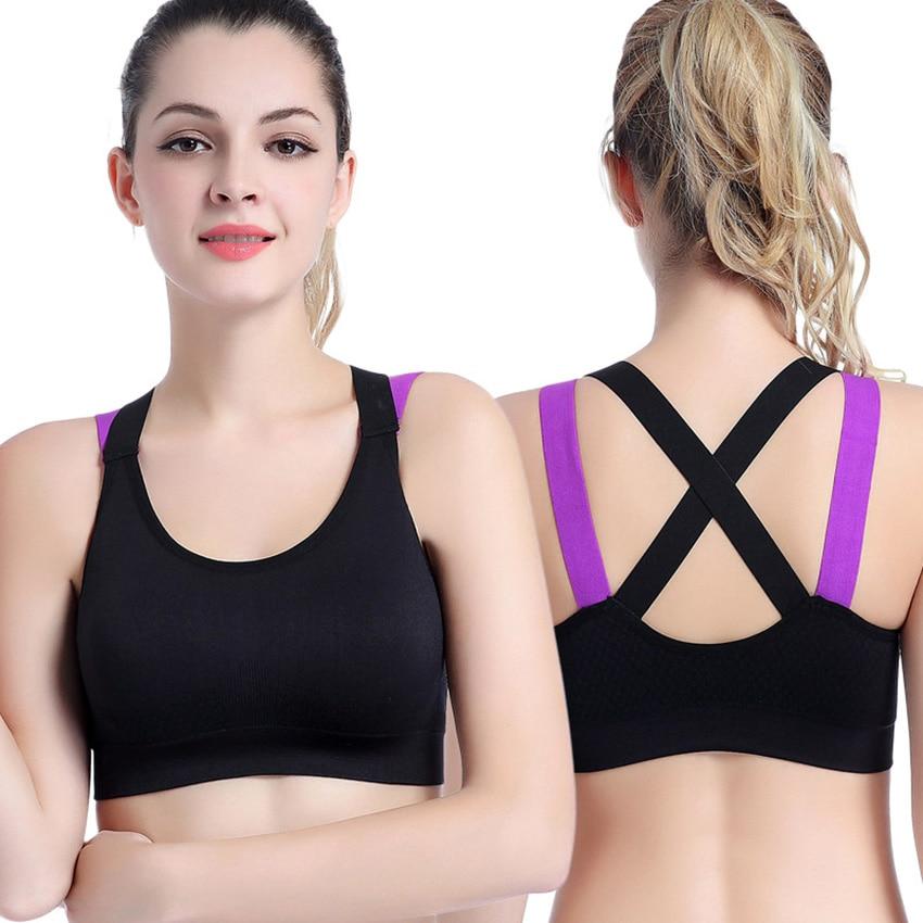 Cross Straps Push Up Sports Bra