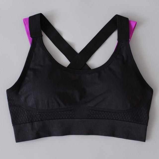 Cross Straps Push Up Sports Bra