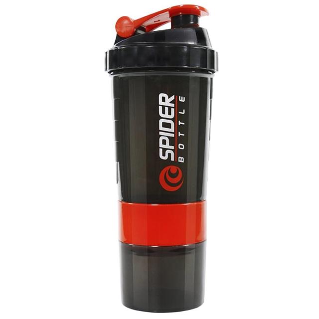 3 Layers Bottle Protein Powder Shake Cup Large Capacity Water Bottle Plastic Mixing Cup Body-Building Exercise Bottle