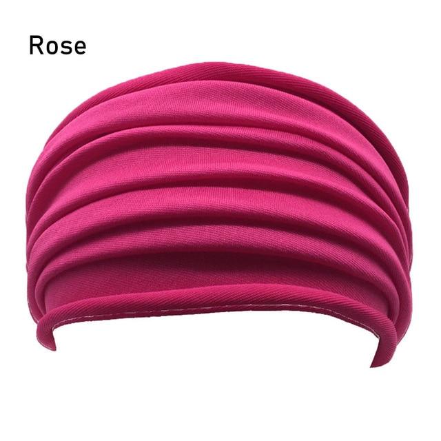 Nonslip Elastic Folds Yoga Hairband