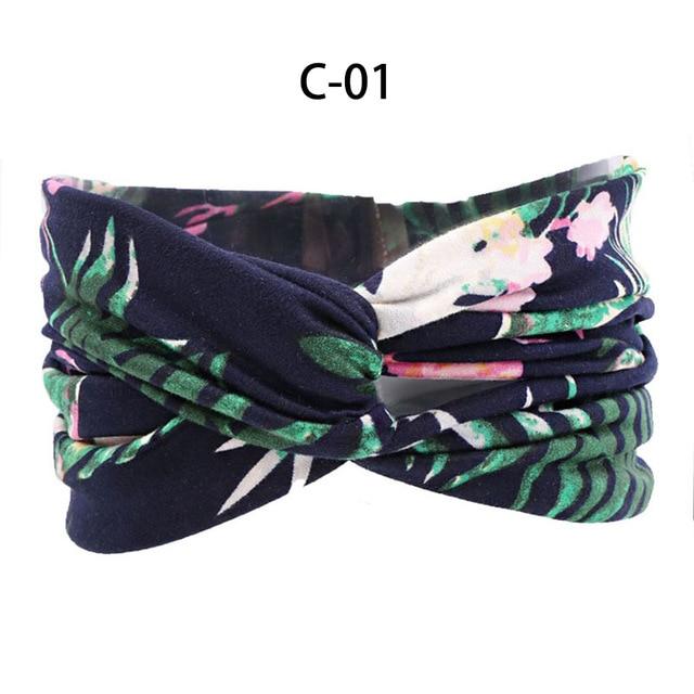 Nonslip Elastic Folds Yoga Hairband